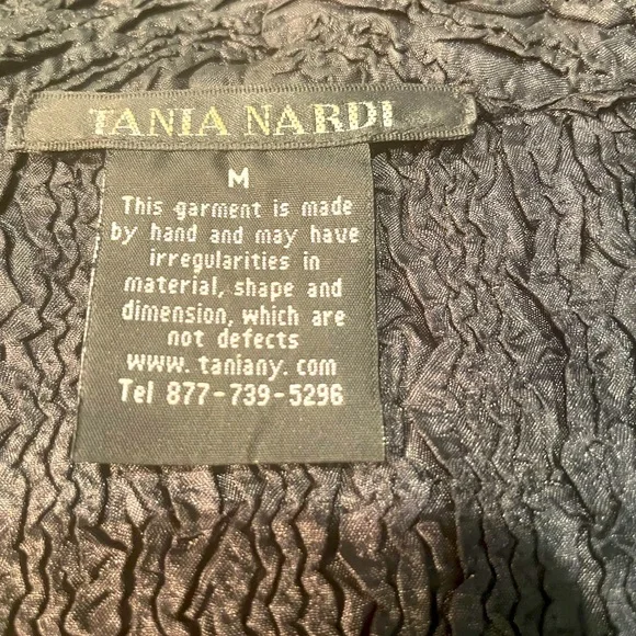 Tania Nardi Textured Black Turquoises Multi Colored Jacket & Sleeveless Top - Picture 9 of 10